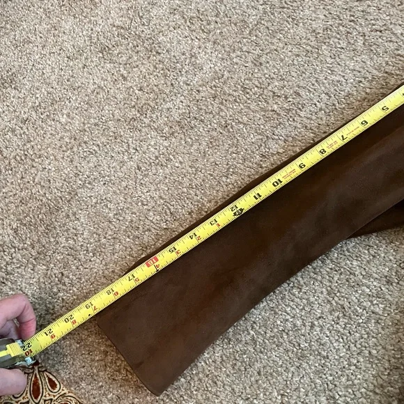 1960’s BROWN SUEDE jacket, medium-weight, button-down, 1960’s, sz 6 PETITE - Picture 7 of 7